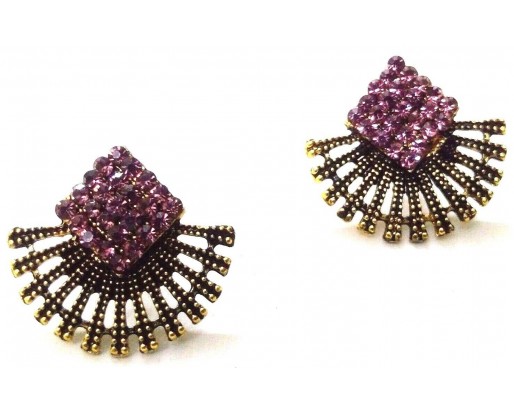 Golden Oxidized Earring Ethnic Imitation Jhumka Jhumki Jewelry Dangle Drop EA379